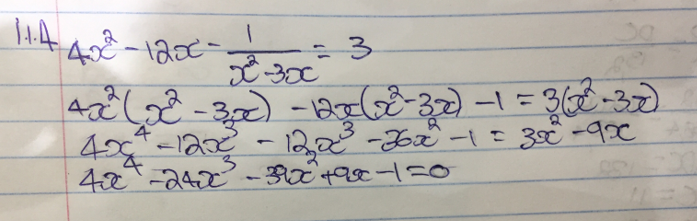 4x^2-12x-1d(x^2-3x)=3